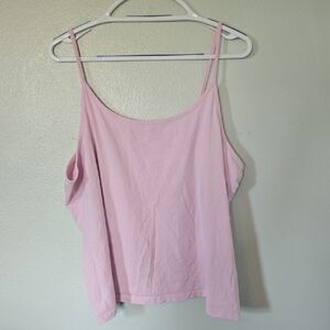 Woolovers | Light Pink Cotton Blend Cami Size XL